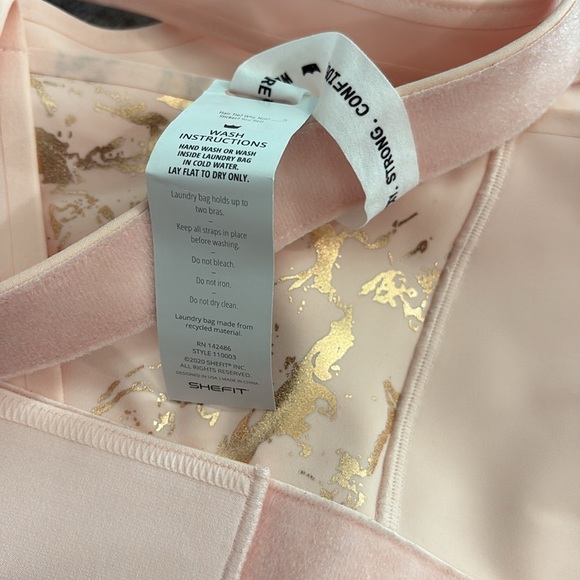 Shefit Bra Size 6Luxe Flex Wireless Adjustable Sports Bra Medium Impact Pink NEW - Picture 9 of 10